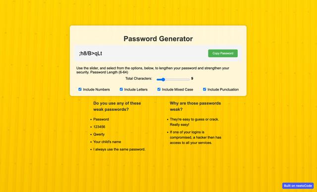 Password Generator