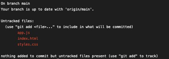 Git staging challenge