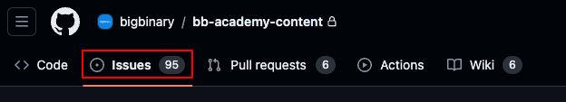 GitHub issues