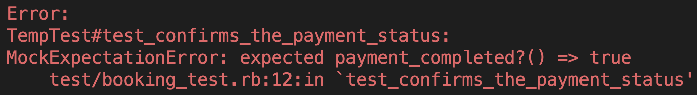 Mock error example