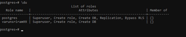 Roles list postgres